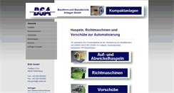 Desktop Screenshot of bsa-maschinen.com